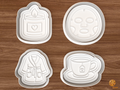 Self Care Spa Cookie Cutter Set STL File - 01 set main
