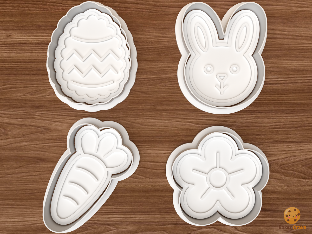 Easter Egg Linzer Window Cookie Cutter Set