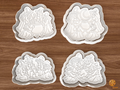Witch Coven Gathering Cookie Cutter Set STL File