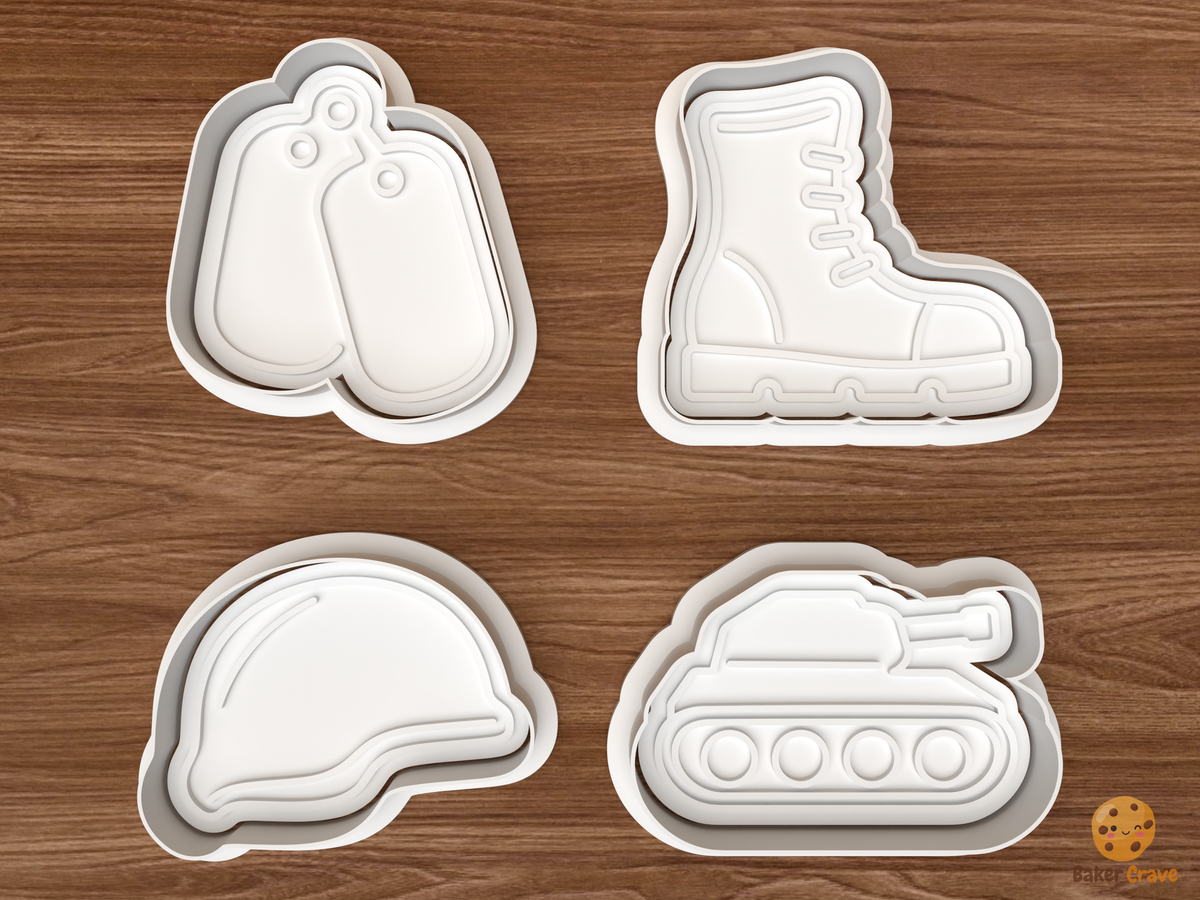 Military Service Appreciation Cookie Cutter Set