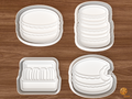 Macaron Bakery Cookie Cutter Set STL File - 01 set main