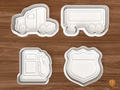 Long Haul Trucking Cookie Cutter Set STL File