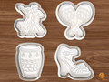 Latin Dance Cookie Cutter Set STL File - 01 set main