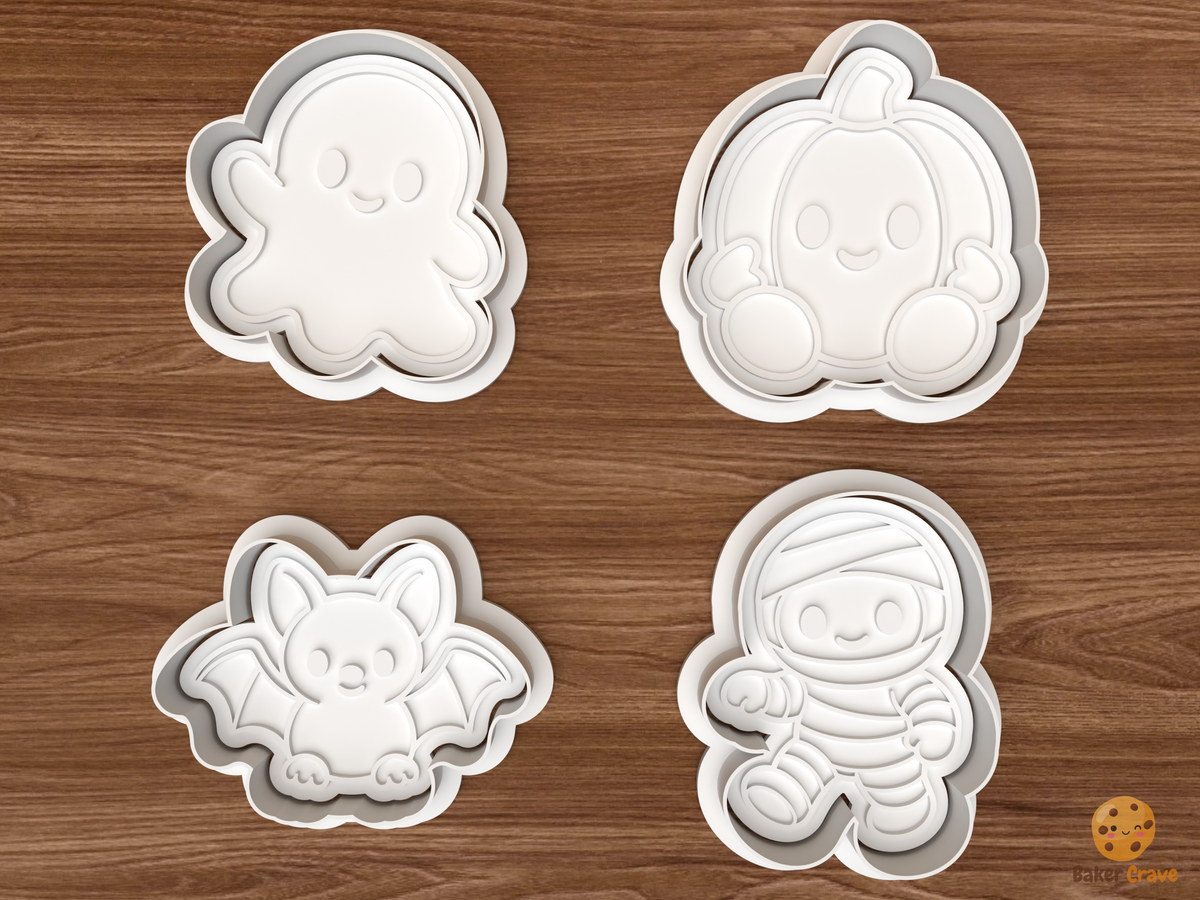 First Halloween Baby Cookie Cutter Set STL File