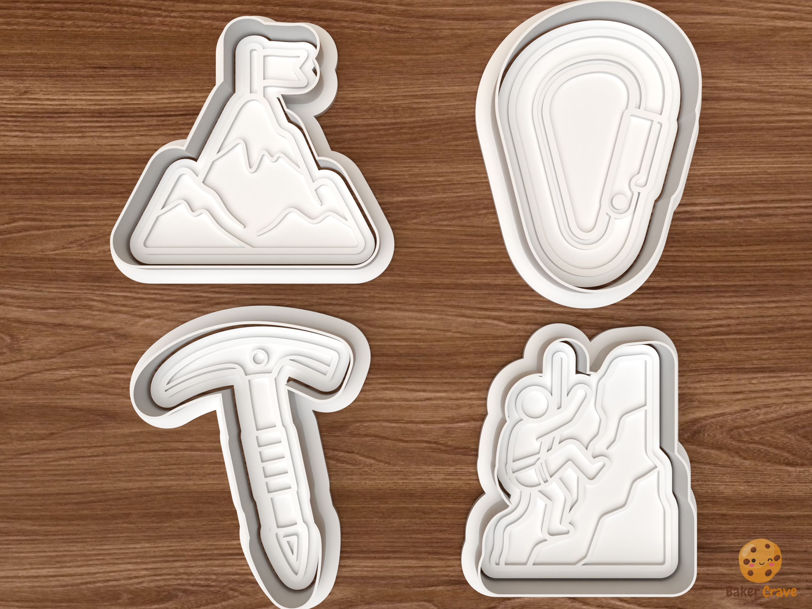 Mountain Adventure Cookie Cutter Set STL File