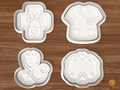 Veterinary Pet Care Cookie Cutter Set STL File - 01 set main