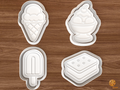 Ice Cream Social Cookie Cutter Set STL File - 01 set main