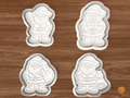 Jolly Santa Cookie Cutter Set STL File