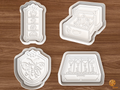 Witch Curiosity Cabinet Cookie Cutter Set STL File