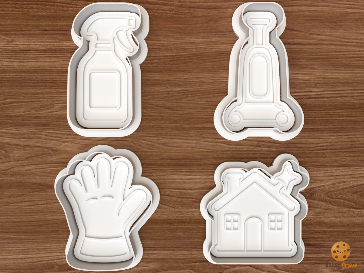 House Cleaning Service Cookie Cutter Set