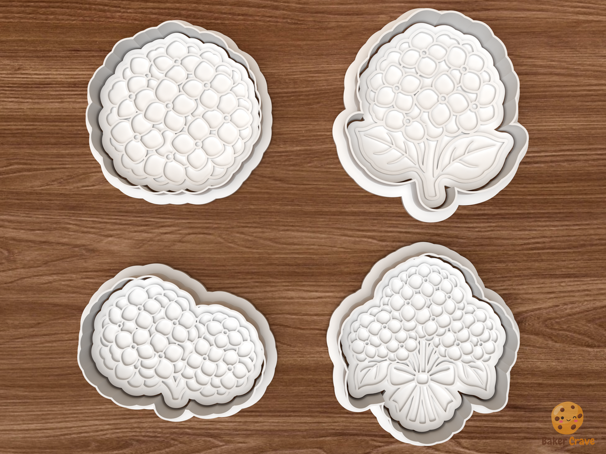 Hydrangea Blooms Cookie Cutter Set