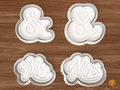 Wedding Ampersand Monogram Cookie Cutter Set STL File