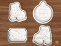 Skate Disco Cookie Cutter Set STL File - 01 set main