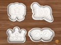 Days of School Cookie Cutter Set STL File