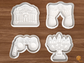Christmas Opera Night Cookie Cutter Set STL File - 01 set main