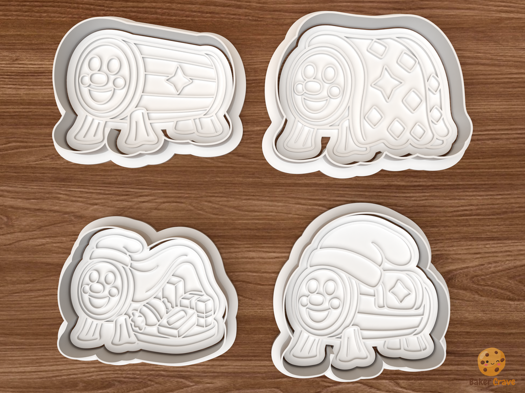 Tio De Nadal Christmas Cookie Cutter Set STL File - 01 set main
