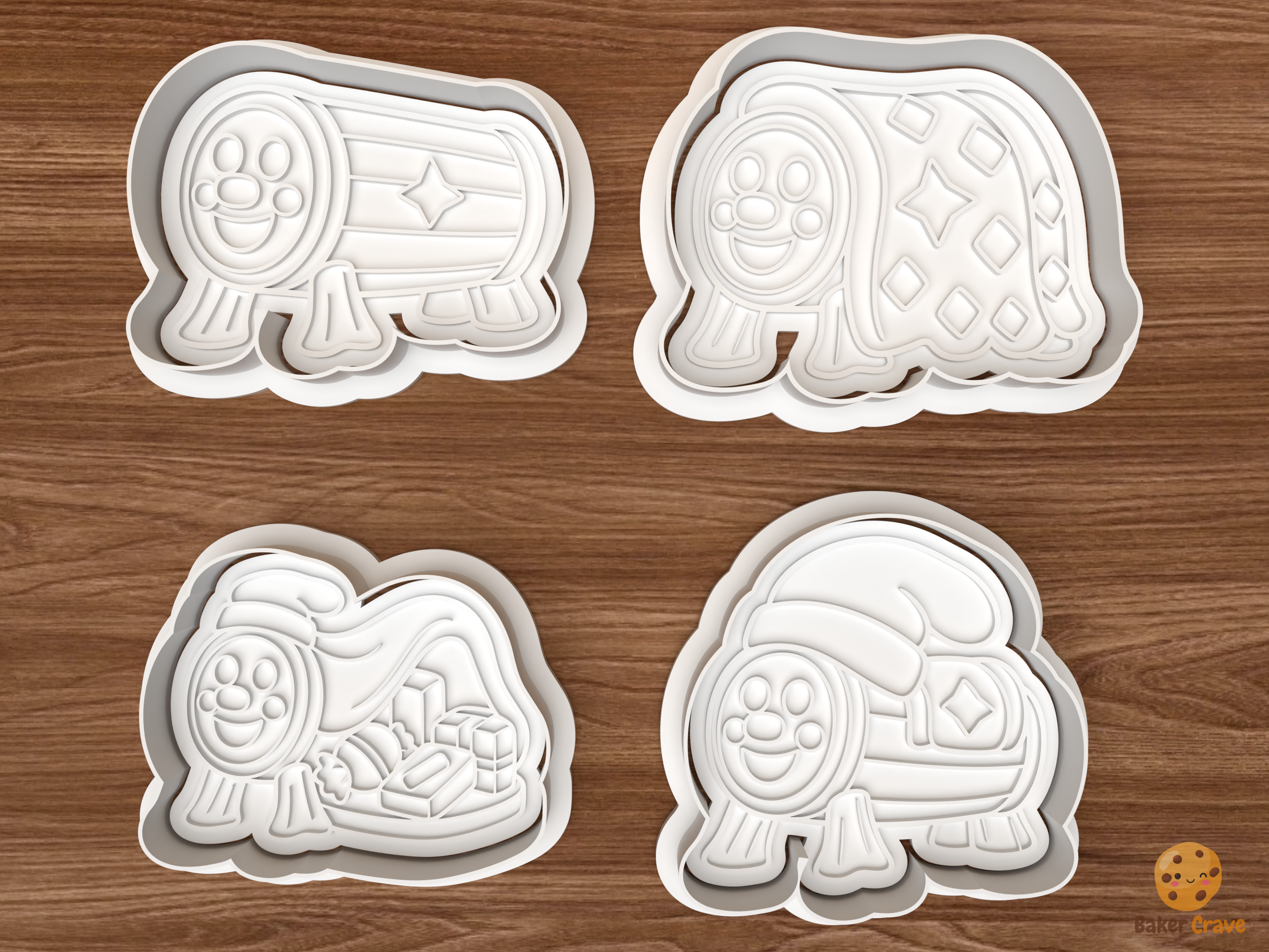 Tio De Nadal Christmas Cookie Cutter Set STL File - 01 set main