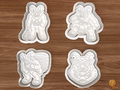 Krampus Night Christmas Cookie Cutter Set STL File - 01 set main