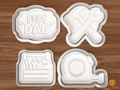 Best Dad Tools Cookie Cutter Set STL File - 01 set main