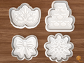 Masquerade Celebration Cookie Cutter Set STL File - 01 set main