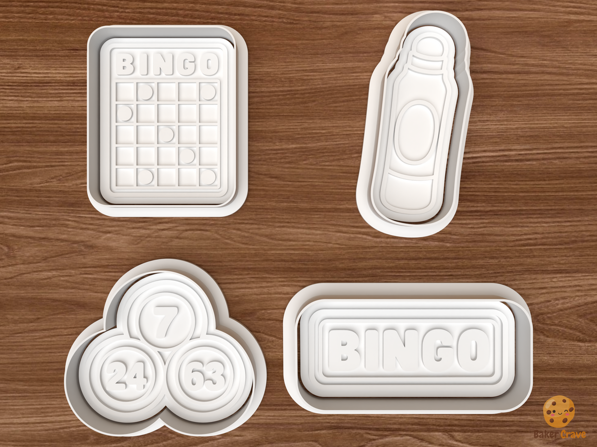 Bingo Night Cookie Cutter Set