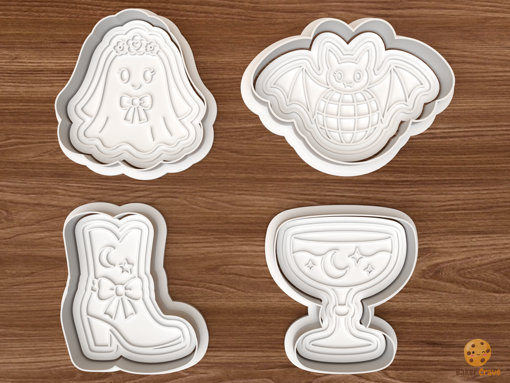 Disco Cowgirl Halloween Cookie Cutter Set STL File