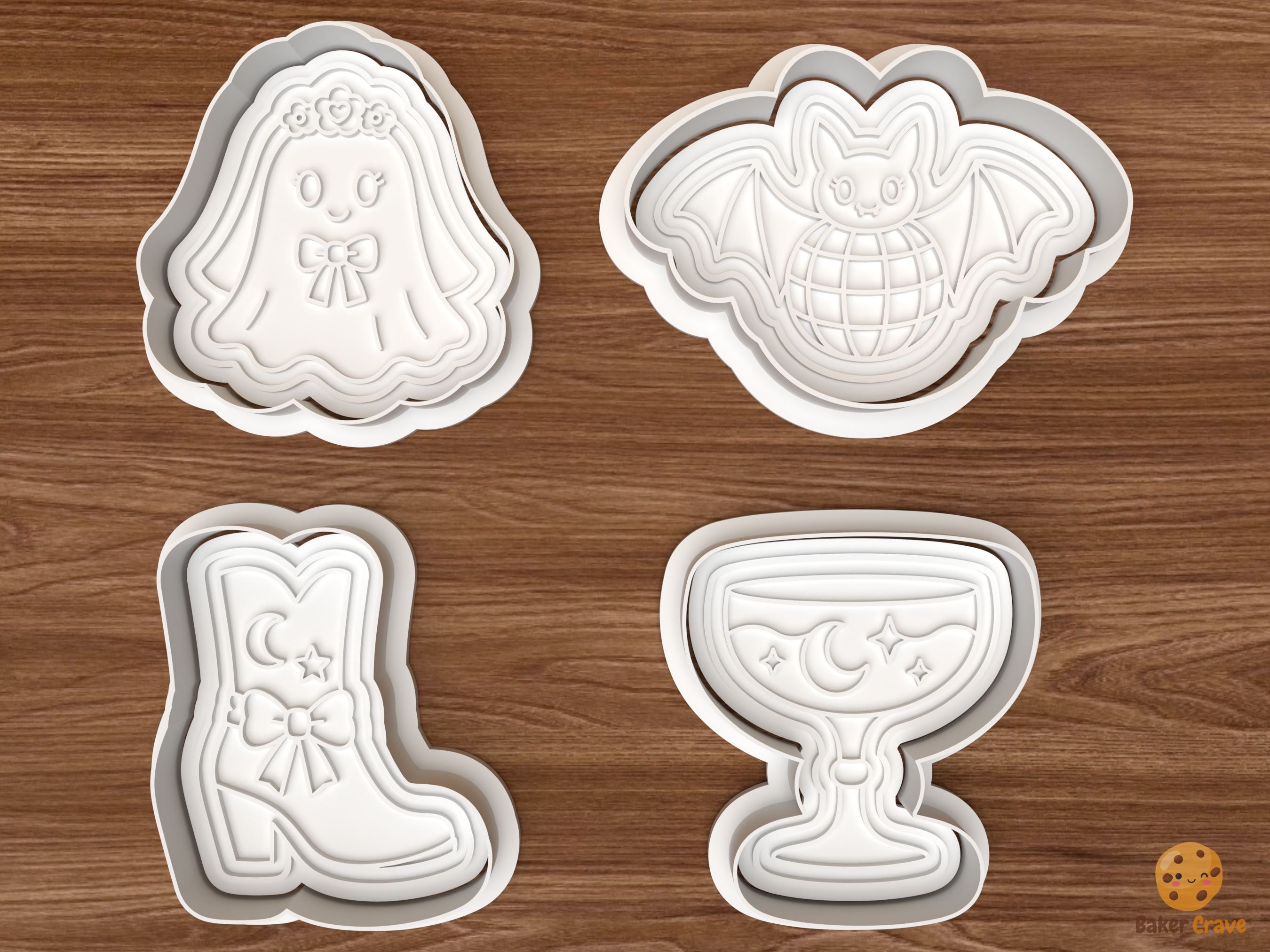 Disco Cowgirl Halloween Cookie Cutter Set STL File