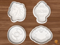Year of the Horse Cookie Cutter Set STL File - 01 set main