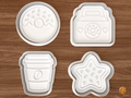 Coffee & Donut Cookie Cutter Set STL File