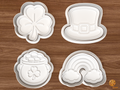St Patrick's Day Cookie Cutter Set STL File