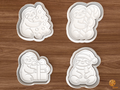 Christmas Sloths Cookie Cutter Set STL File