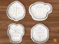 Plant Mom Cookie Cutter Set STL File - 01 set main