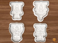 Christmas Marionette Theatre Cookie Cutter Set STL File - 01 set main