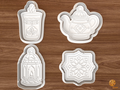 Moroccan Tea Cookie Cutter Set STL File - 01 set main