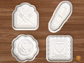Love Letter Stationery Cookie Cutter Set STL File - 01 set main