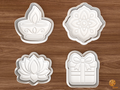 Diwali Festival Cookie Cutter Set STL File - 01 set main