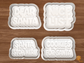Dear Santa Christmas Words Cookie Cutter Set STL File