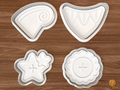 Everyday Celebration Platter Cookie Cutter Set STL File