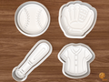 Baseball Cookie Cutter Set STL File - 01 set main
