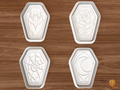 Halloween Coffin Cookie Cutter Set STL File - 01 set main