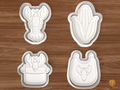 Crawfish Boil Cookie Cutter Set STL File