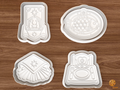 Polish Wigilia Christmas Cookie Cutter Set STL File - 01 set main