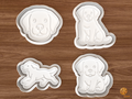Labrador Retriever Cookie Cutter Set STL File - 01 set main