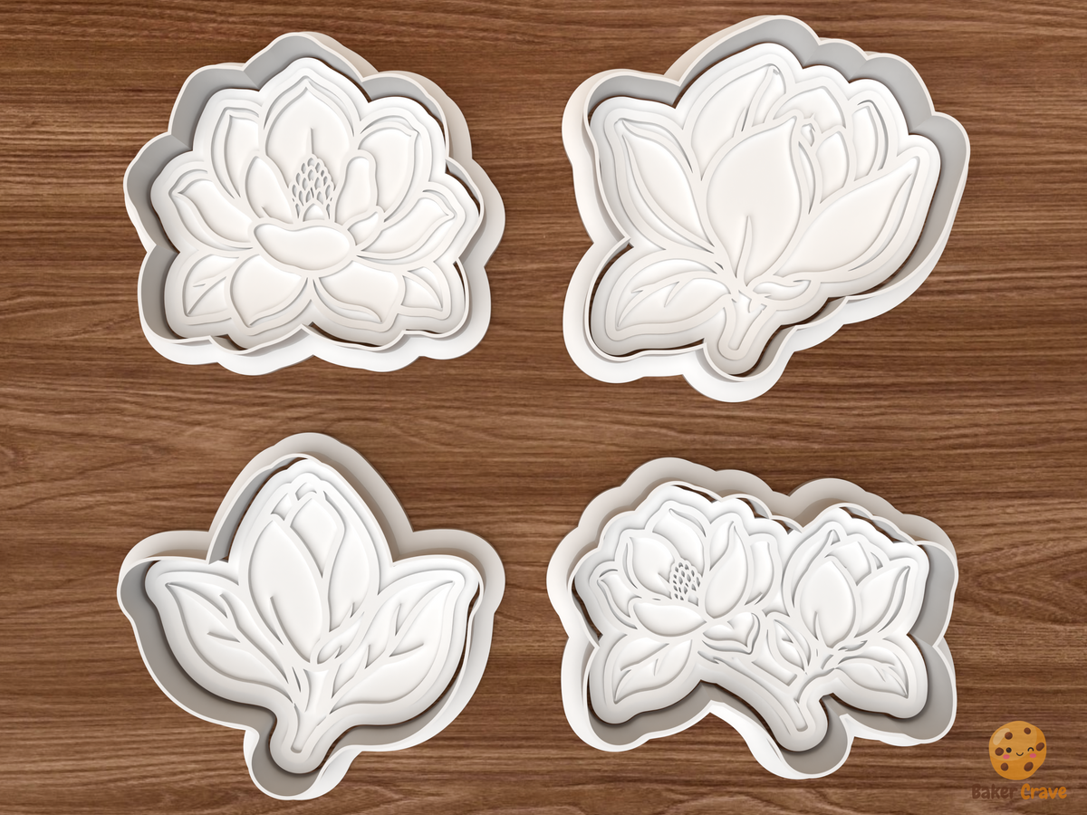 Magnolia Blooms Cookie Cutter Set