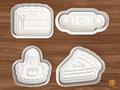 Baking Kitchen Cookie Cutter Set STL File - 01 set main