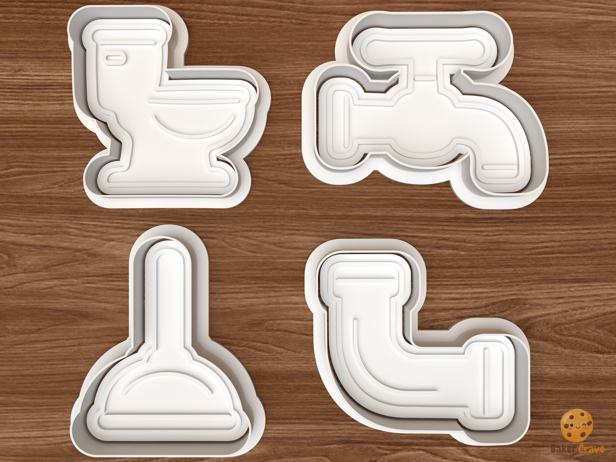 Plumbing Cookie Cutter Set