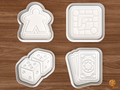 Board Game Night Cookie Cutter Set STL File - 01 set main