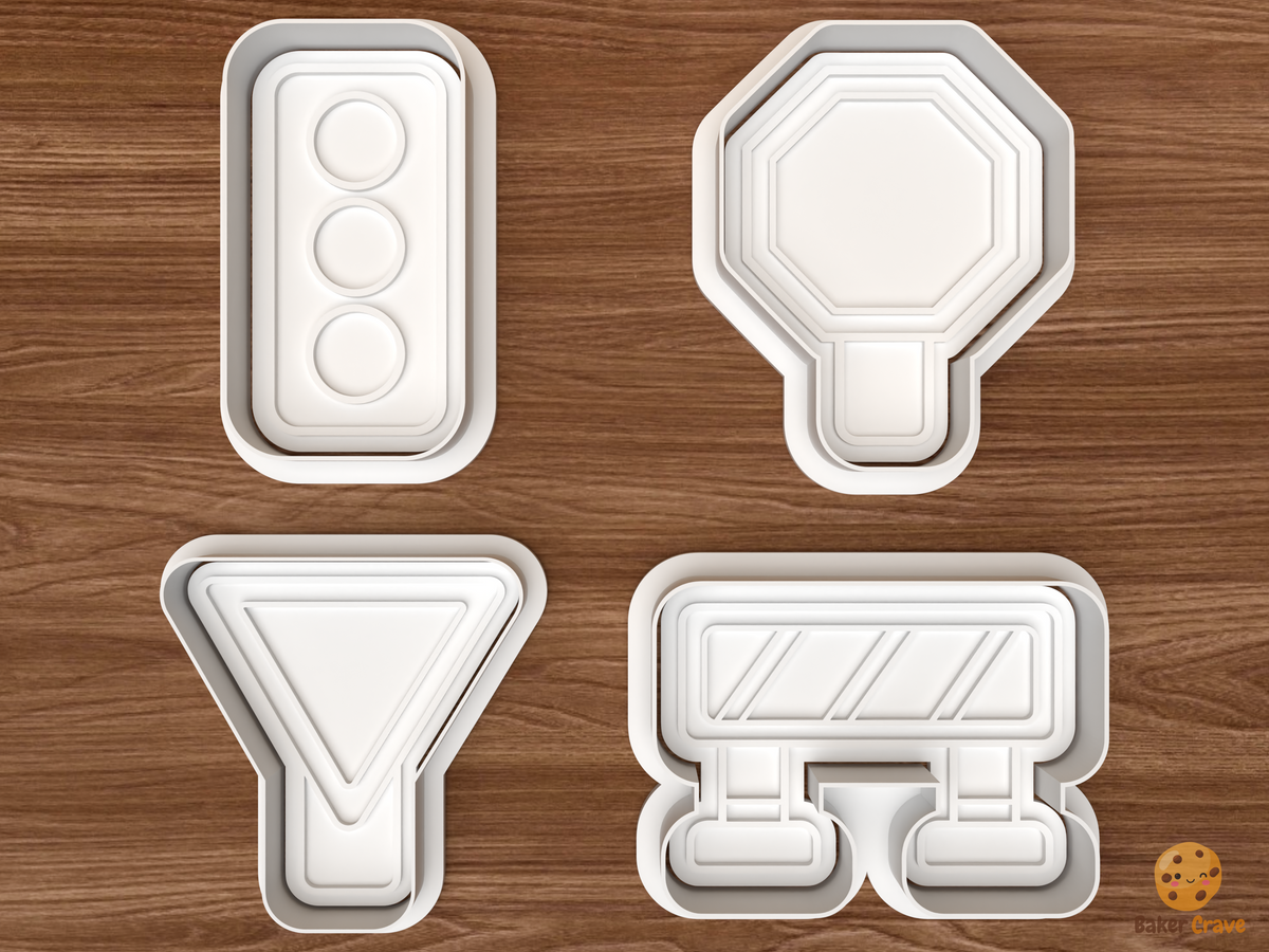 Road Safety Traffic Cookie Cutter Set