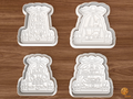 German Christmas Pyramid Cookie Cutter Set STL File - 01 set main