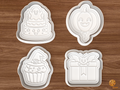 Halloween Birthday Party Cookie Cutter Set STL File - 01 set main